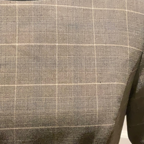 Plaid brown belted classic elbow sleeve dress by Chapter One. - Picture 3 of 4